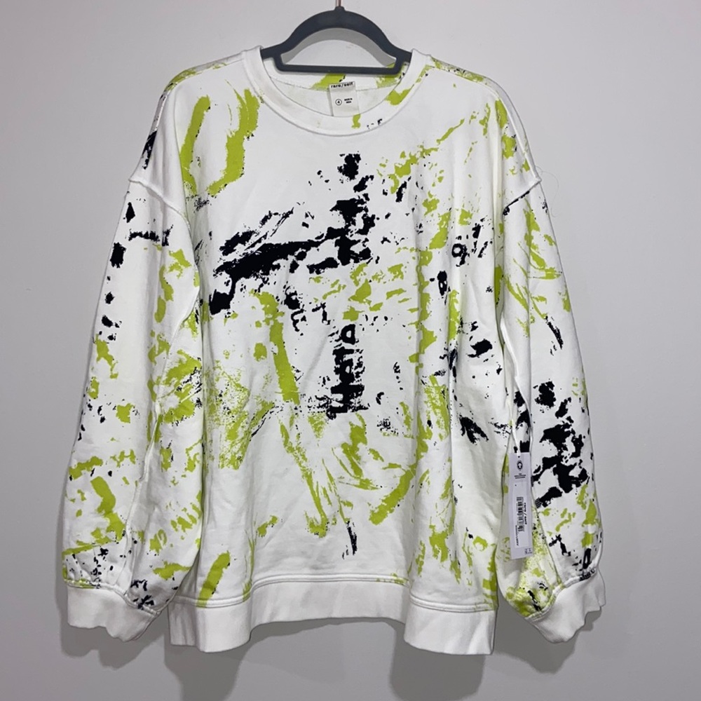 NWT Rare Self Exposed Seams Sweatshirt Women Size XXL